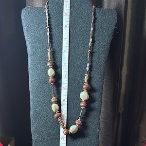 VTG Boho natural beads necklace